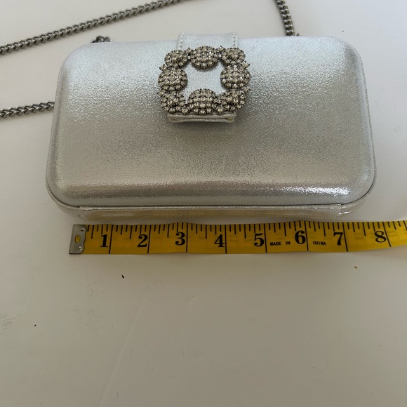 Silver Metallic Shoulder Bag - Picture 7 of 9